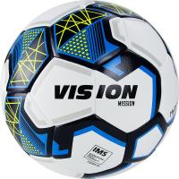 Мяч футб. "VISION Mission" арт.FV321075,р.5, FIFA Basic,PU, гибрид. сшив.,бел-синий