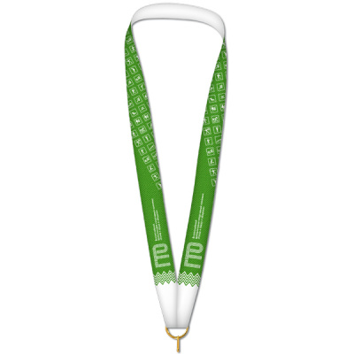 Лента для медали зеленая ГТО (1-сторонняя, 25 мм)
