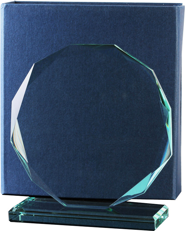Награда стеклянная (сувенир) 80611/FP (15см) футляр в комплекте