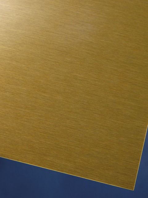 Пластина металлическая под сублимацию золотая матовая (бронза) 30,5х61х0,045 X-8U