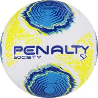Мяч футб. PENALTY BOLA SOCIETY S11 R2 XXII, арт.5213261090-U, р.5, PU, термосшивка, бел-жёлто-голуб
