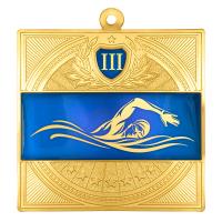 Медаль MZP 301-65/GBU кроль 2 место (65х65мм, s-2,5мм)