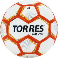 Мяч футб. "TORRES BM 700" арт.F320654, р.4, 32 панели. PU, гибрид. сшив, беж-оранж-сер