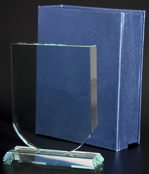 Награда стеклянная (сувенир) G001/FP 190х150х15 в комплекте коробка
