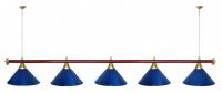 Лампа STARTBILLIARDS 5 пл. RAL (плафоны антик медь, штанга антик медь)