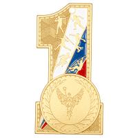 Медаль MZP 307-55/G 1 место (30х58мм, D-25мм, s-2 мм)