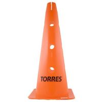 Конус трен. "TORRES" арт.TR1011, пластик, высота 46 см, с отв. для штанги TORRES,  оранжевый