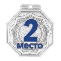 Медаль MZP 506-55/SM 2 место (50х55мм, s-2 мм) сталь