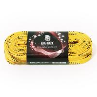 Шнурки для коньков "BIG BOY Comfort Line с пропиткой" арт.BB-LACES-CL-274YL, полиэстер, 274см, желт