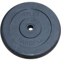 Диск обрезиненный BARBELL ATLET 10 кг / диаметр 26 мм