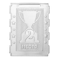 Медаль MZ 135-65/S 2 место (51х70мм, s-2мм)