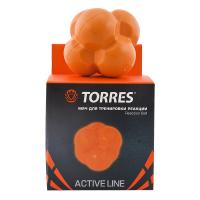 Мяч для трен. реакции "TORRES Reaction ball" арт.TL0008, диам. 8 см, резина, оранжевый