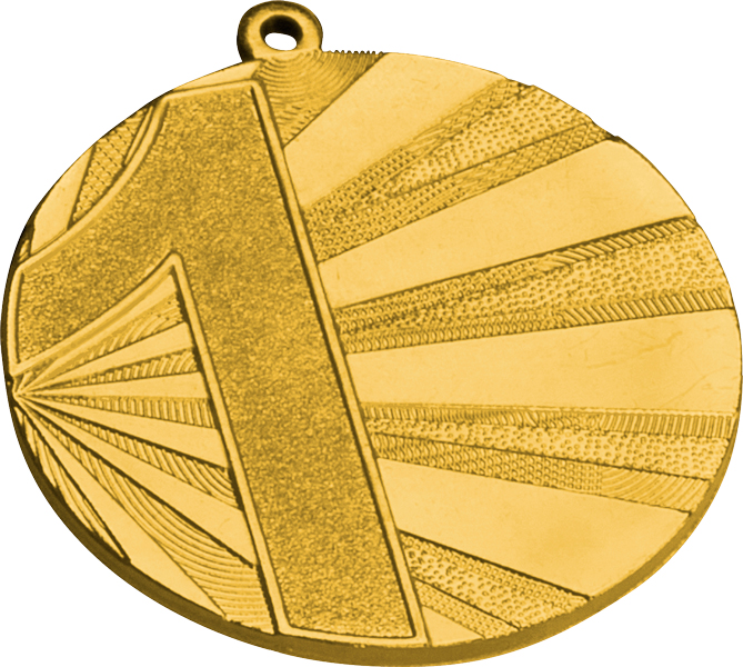 Медаль 1 место (70) MMC7071/G G-2,5мм