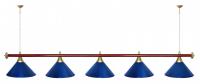 Лампа STARTBILLIARDS 5 пл. RAL (плафоны синие, штанга синяя)