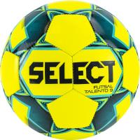 Мяч футзал. "SELECT Futsal Talento 9" арт. 852615-554, р.2, 32 пан, гл.ТПУ, маш.сш, желто-зел-голуб