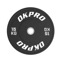 Диск бамперный резиновый 15 кг OKPRO OK2006-1