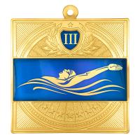 Медаль MZP 301-65/GBU на спине 3 место (65х65мм, s-2,5мм)