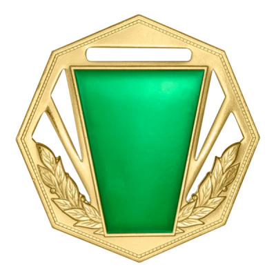 Медаль MZP 305-60/GGN (D-60мм, s-2мм) латунь