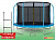 Батут StartLine Fitness 12 футов (366 см) с внутренней сеткой, держателями и лестницей