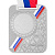 Медаль MZP 549-65/SM с лентой (65х48мм, D-25мм, s-2,5мм) сталь