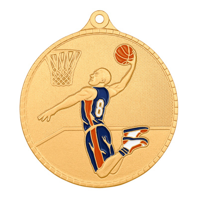 Медаль MZP 595-55/G баскетбол (D-55мм, s-2 мм)