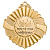 Медаль MZP 308-50/G (D-50 мм, D-25 мм, s-2 мм) латунь