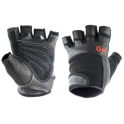 Перчатки для занятий спортом "TORRES" арт.PL6049XL, р.XL,нейлон, нат.кожа и замша, подбивка гель,чер