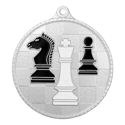 Медаль MZP 570-55/S шахматы (D-55мм, s-2 мм) сталь