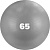 Мяч гимн. "TORRES", арт.AL122165GR, диам. 65 см, эласт. ПВХ,с защ. от взрыва, с насосом, серый