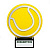 Награда DR 01023 большой теннис (дерево, металл, H-23 см)