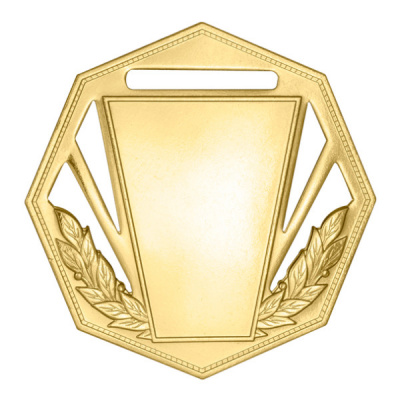 Медаль MZP 305-60/G (D-60мм, s-2мм) латунь