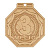 Медаль MZP 501-55/BM 3 место (50х55мм, s-2 мм) сталь