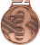 Медаль 3 место MC5001/B 50 G-2 мм