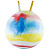 Мяч-попрыгун "Радуга", арт.17150,с ручками, диам.50 см, ПВХ, мультиколор