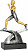 Фигурка литая Бег RFST2052-24/GR 24см
