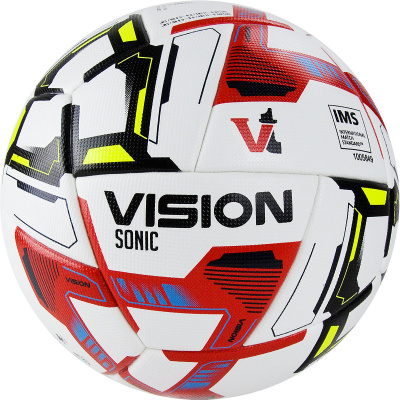 Мяч футб. "VISION Sonic" арт.FV321065,р.5, 24 пан.,FIFA Basic,PU, термосш.,бел-мультикол