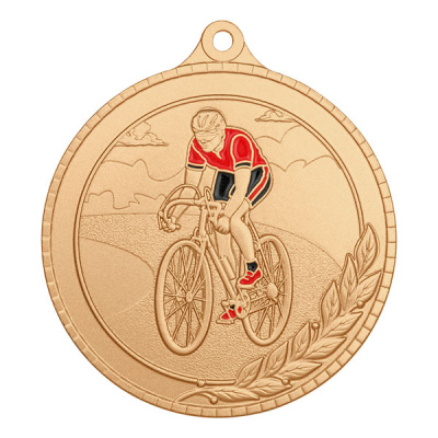Медаль MZP 591-55/В велоспорт (D-55мм, s-2 мм) сталь