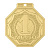 Медаль MZP 501-55/GM 1 место (50х55мм, s-2 мм) сталь