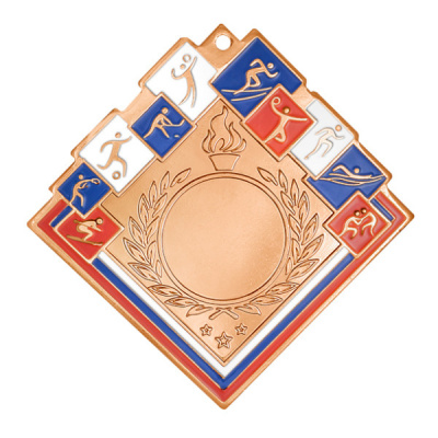 Медаль MZ 136-80/B (60х60мм, D-80 мм, s-2,5мм)