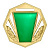 Медаль MZP 305-60/GGN (D-60мм, s-2мм) латунь