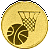 Эмблема D1-A136/G баскетбол (D-25 мм)