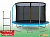 Батут StartLine Fitness 10 футов (305 см) с внутренней сеткой, держателями и лестницей