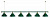 Лампа STARTBILLIARDS 6 пл. (плафоны красные,штанга красная,фурнитура золото)