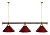 Лампа STARTBILLIARDS 3 пл. RAL (плафоны голубые, штанга голубая)